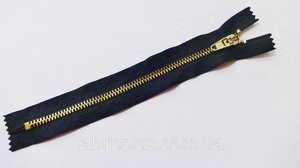 Молния  джинс №5 золото/черный (18 см) в Днепропетровской области от компании Fabric Plus
