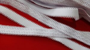 Резинка для бретелей 12 мм белая с узором в Днепропетровской области от компании Fabric Plus
