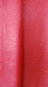 Портьєрна тканина Жатка червона