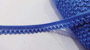 Гумка ажурна декоративна 13 мм блакитна