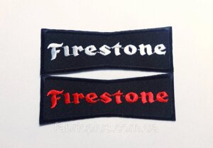 Термоаплікація "Firestone" 30*99 мм колір чорний