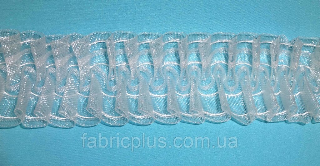Тесьма шторная силиконовая  вафелька  на 4 нити 60 мм ##от компании## Fabric Plus - ##фото## 1