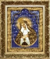 Набір для вишивання хрестиком №399 Ікона Ікона Образ Пресвятої Богородиці Остробрамської - гарантія