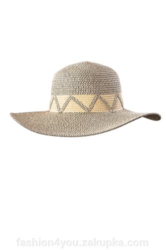 Класичний пляжний капелюх зигзаг Feba F65 kap 20 One Size Бежевий