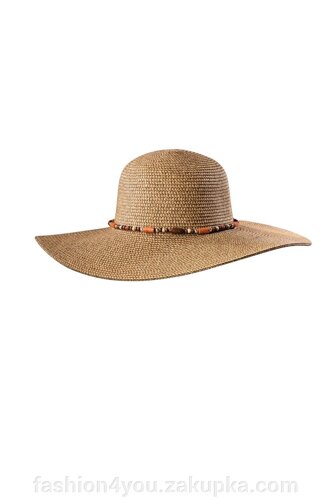 Модна пляжна шапка з бісером Feba F65 kap 21 One Size Бежевий