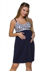Нічна сорочка для вагітних Lupoline 3129 46(L) Синій