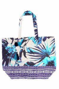 Пляжна сумка з яскравим принтом David DB20-B05 One Size Синій-Білий
