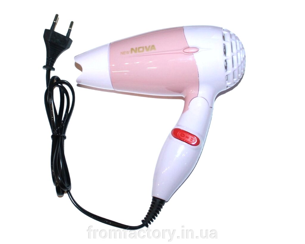 Фен дорожній розкладний для волосся з насадкою NOVA NV-662/1000W/13см/17см від компанії Торгова Марка "FromFactory" - фото 1