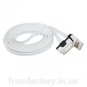 Кабель для Apple різні кольори USB/30mm/1м: Білий від компанії Торгова Марка "FromFactory" - фото 1