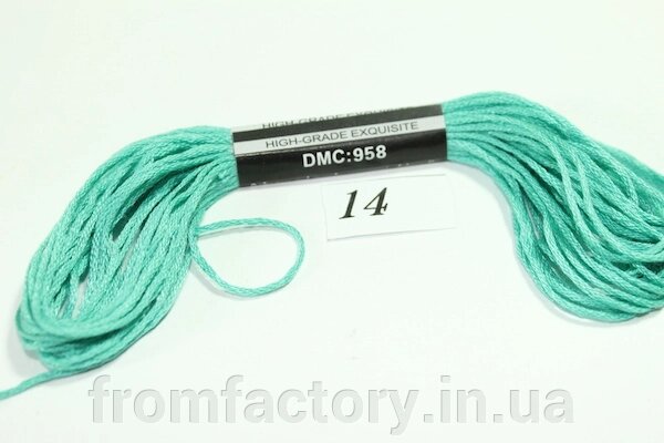 Муліне для вишивання DMC 8м:958 від компанії Торгова Марка "FromFactory" - фото 1