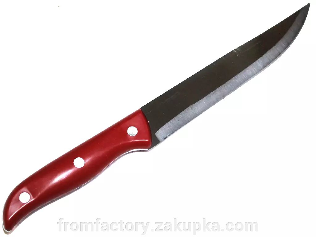 Нож кухонный с пластиковой ручкой на заклепках (цветной) №6-13см ##от компании## Торговая Марка "FromFactory" - ##фото## 1