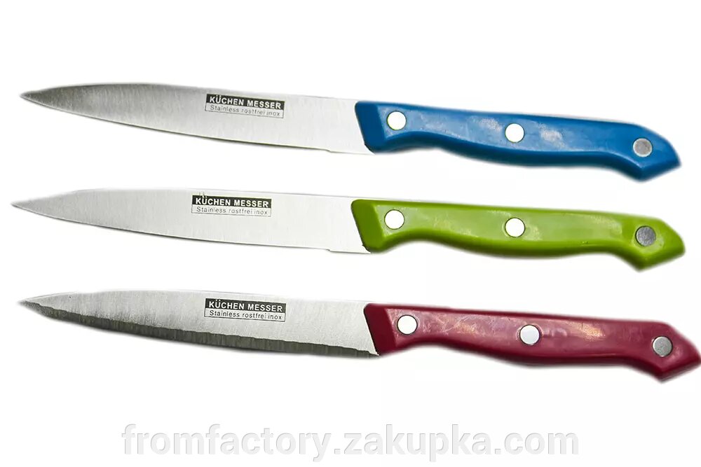 Ножи цветные широкое лезвие набор 6шт/12см ##от компании## Торговая Марка "FromFactory" - ##фото## 1