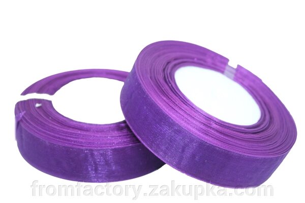 Органза стрічки 28мм / 50м: фіолетовий від компанії Торгова Марка "FromFactory" - фото 1