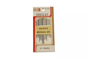 Иголки для ручного шитья (GOLD – EYE) Milliners 3/9 (ассорти, 16 игл)