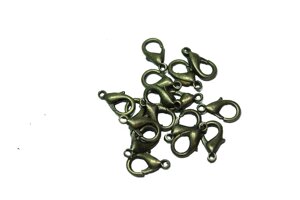 Великі карабіни різних кольорів 1.5х0.8см/20шт: Антик