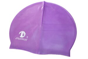 Силіконова шапка для плавання: фіолетовий