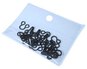 Гачки пришивні №4/22мм/10шт: Чорний №4