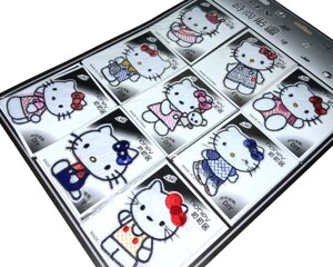 Аплікація для одягу нашивка №113 Hello Kitty 9шт/6х8см