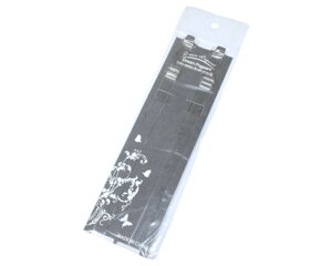 Силіконові бретельки з пластмасовими регулюваннями та пластмасовими гачками 2шт/1см/30см