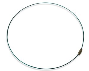 Заготовка для кольє металева Ø14.3см: Блакитний