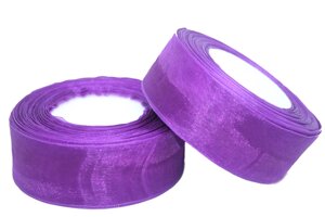 Стрічка органза 4см / 45м: Фіолетовий