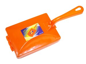 Ручний пилосос/щітка на валиках пластику з ручкою 10,5х15см: помаранчевий