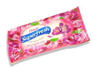 Вологі серветки SuperFresh 15шт