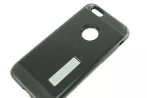 Чехол на IPhone 6/6S (задняя крышка с подставкой/черный)
