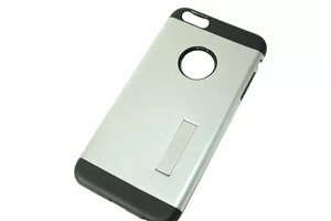 Чехол на IPhone 6 plus/6S plus/задняя крышка с подставкой/серебро