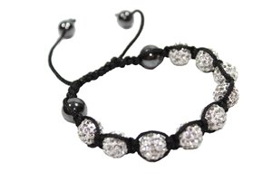 Браслет Шамбала намистинки Ø10мм: Білий