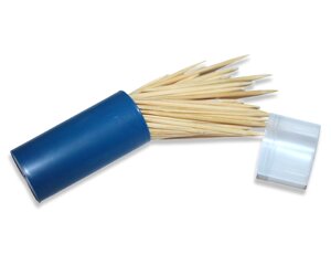 Зубочистки бамбукові двосторонні 1 коробочка/60шт