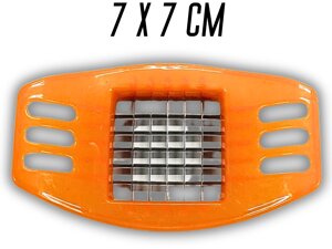 Фрірезка пластмасова з ручками 7х7см: Оранжевий