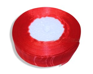 Лента органза 2.5см/45м: Червоний