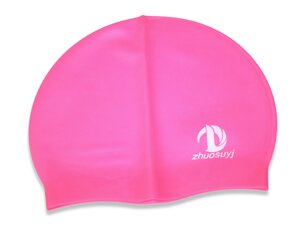 Шапочка для плавання силіконова 20см: Рожевий