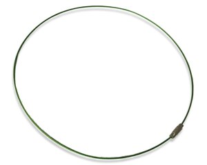 Заготовка для кольє металева Ø14.3см: зелений