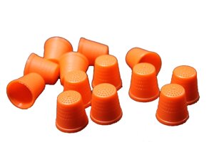 Наперсток пластмассовый (разные цвета) 20мм: Оранжевый