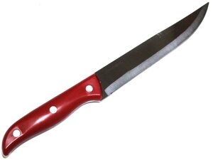 Ніж кухонний з пластиковою ручкою на заклепках кольоровий №6/25см/13см