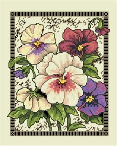 К426 ВЕСНЯНИЙ БУКЕТ Канва з малюнком для вишивання хрестиком