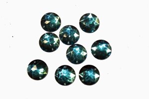 Камені пришивні Кружок великий 22мм/20шт: Блакитний