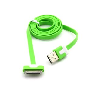 Кабель для Apple разные цвета USB/30mm/1м: Салатовый