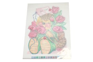 К457 СВЯТКОВИЙ ЇЖ Канва з малюнком для вишивання хрестиком