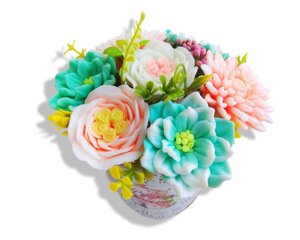 Мило сувенірне ароматизоване Букет хризантем і морозник