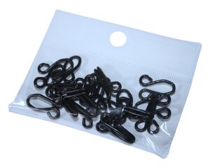 Гачки пришивні №10/32мм/10шт: Чорний №10