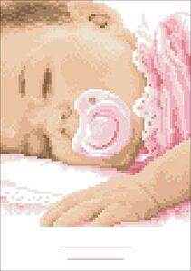 К444 МЛАДЕНЕЦ Канва з рисунком для вишивання хрестиком