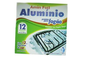 Фольга для плит алюмінієва 27х27см/12шт