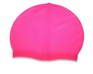 Шапочка для плавання силіконова 20см: Малиновий
