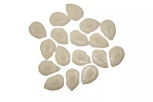 Камни пришивные (Капелька точка 17х12мм) 30шт: Белый