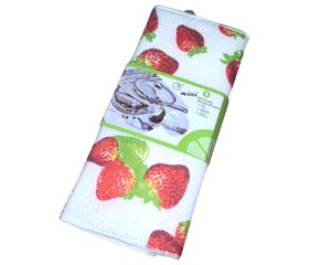 Килимок для сушіння посуду 30х38см: Клубніка