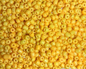 Бісер 100 грам КРУПНИЙ 6/0:44 жовтий