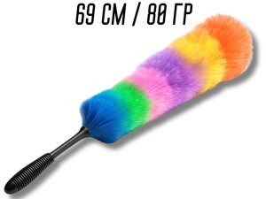 Пилозбірник/мітла для пилу з пластиковою ручкою 69см/80грам